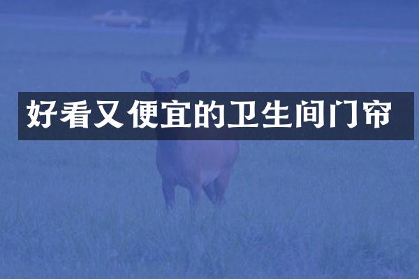 好看又便宜的卫生间门帘