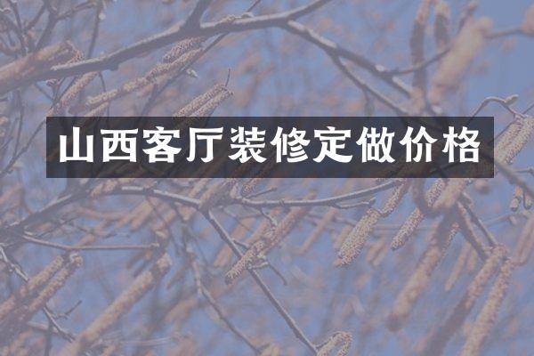 山西客厅装修定做价格