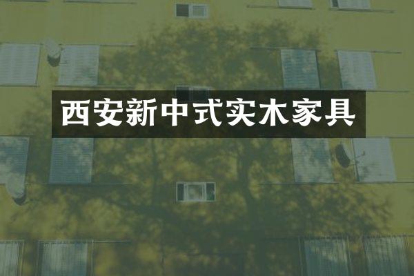 西安新中式实木家具