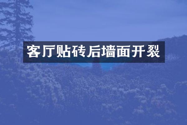 客厅贴砖后墙面开裂