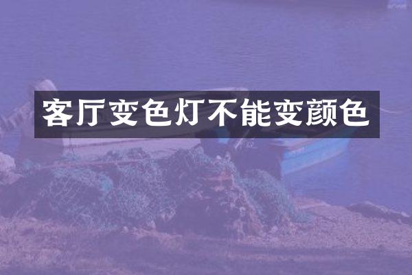 客厅变色灯不能变颜色