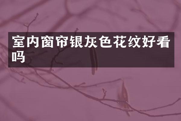 室内窗帘银灰色花纹好看吗