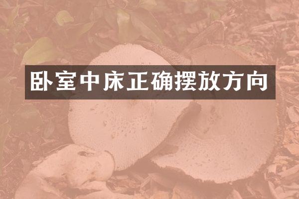 卧室中床正确摆放方向