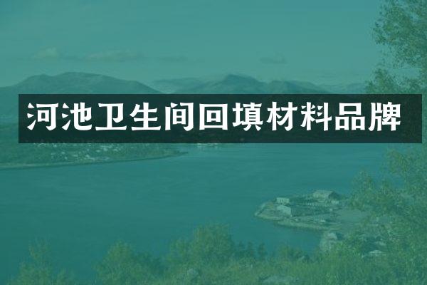河池卫生间回填材料品牌