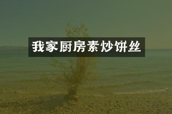 我家厨房素炒饼丝