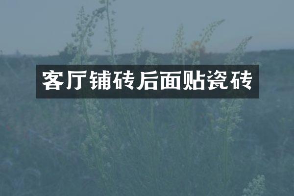 客厅铺砖后面贴瓷砖