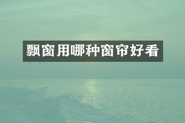 飘窗用哪种窗帘好看
