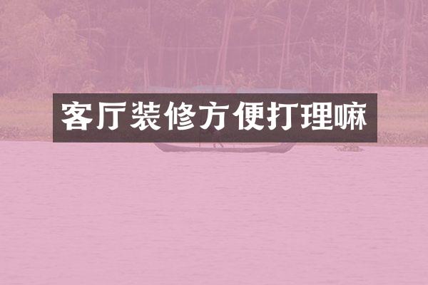 客厅装修方便打理嘛
