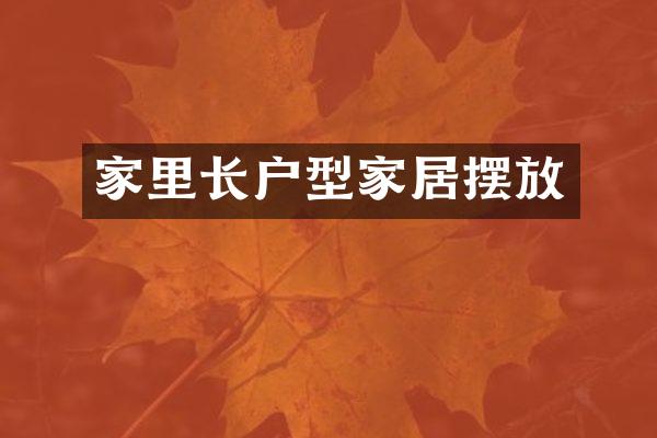 家里长户型家居摆放