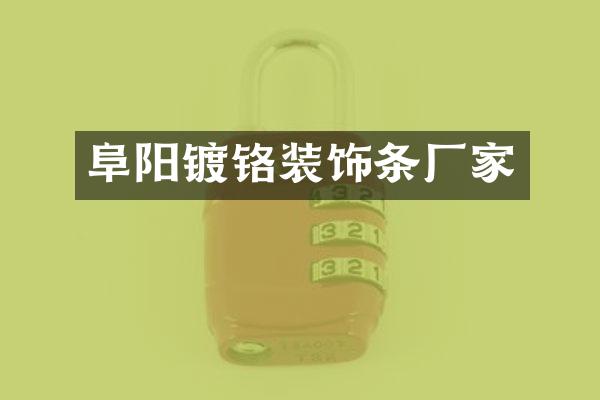阜阳镀铬装饰条厂家