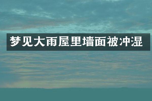 梦见大雨屋里墙面被冲湿