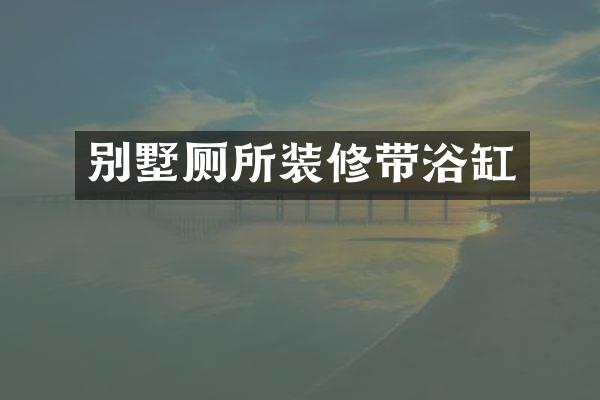 别墅厕所装修带浴缸