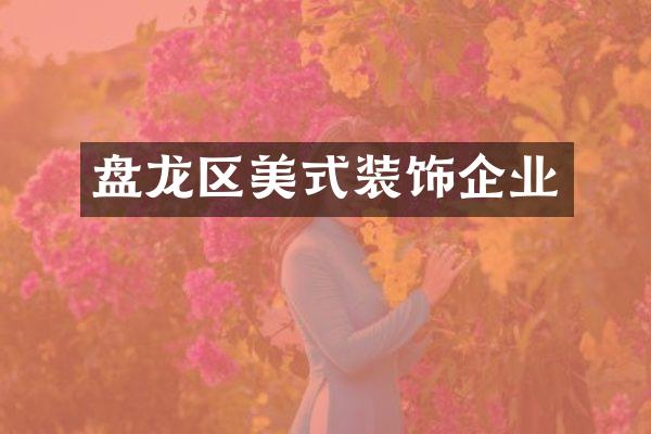 盘龙区美式装饰企业