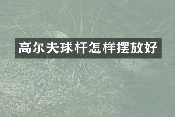 高尔夫球杆怎样摆放好