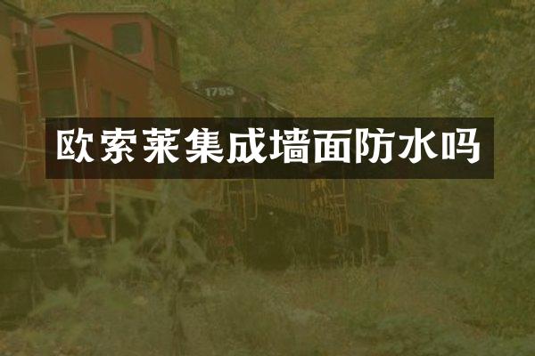 欧索莱集成墙面防水吗