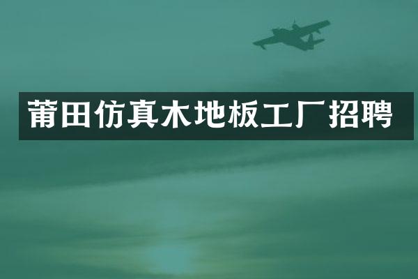 莆田仿真木地板工厂招聘