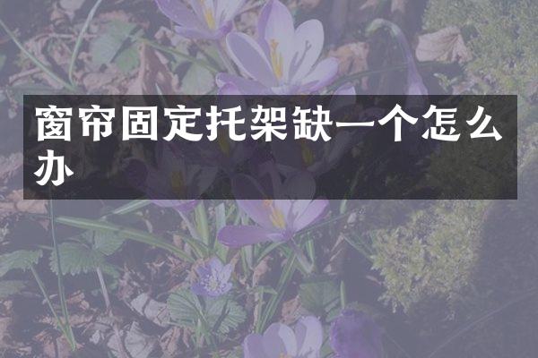 窗帘固定托架缺一个怎么办