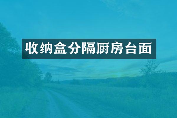 收纳盒分隔厨房台面