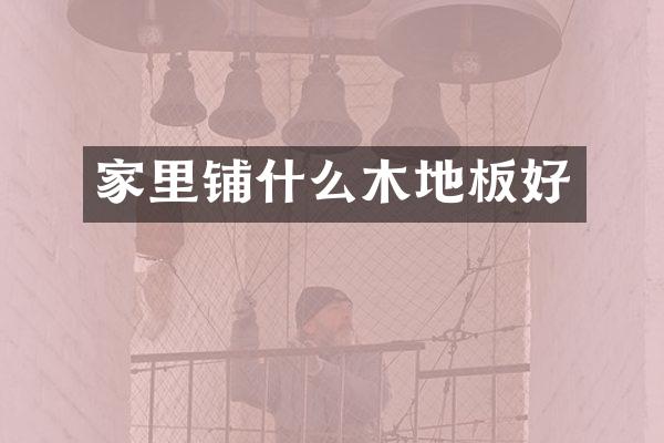 家里铺什么木地板好