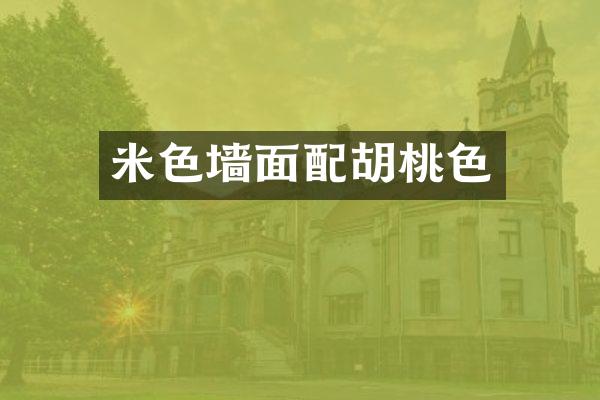 米色墙面配胡桃色