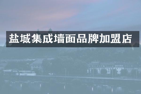 盐城集成墙面品牌加盟店