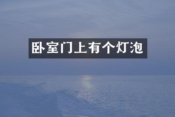 卧室门上有个灯泡