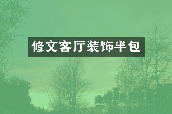 修文客厅装饰半包