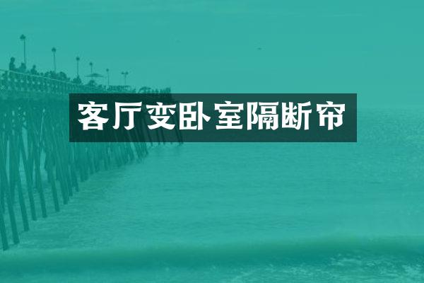 客厅变卧室隔断帘