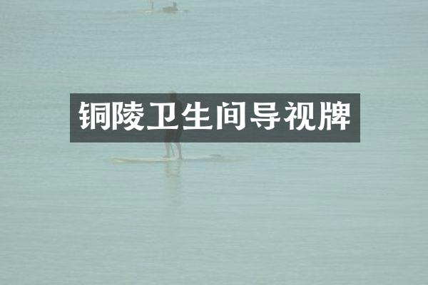 铜陵卫生间导视牌