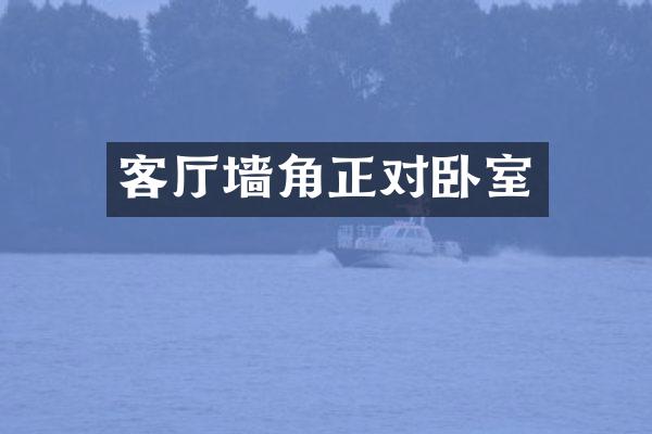 客厅墙角正对卧室