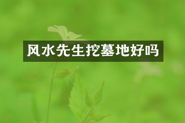 风水先生挖墓地好吗