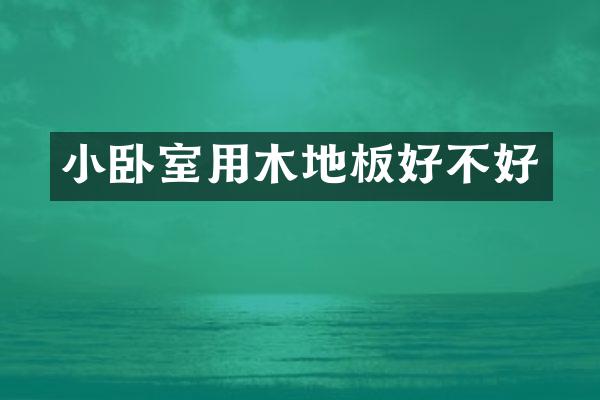 小卧室用木地板好不好