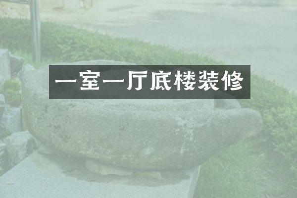 一室一厅底楼装修
