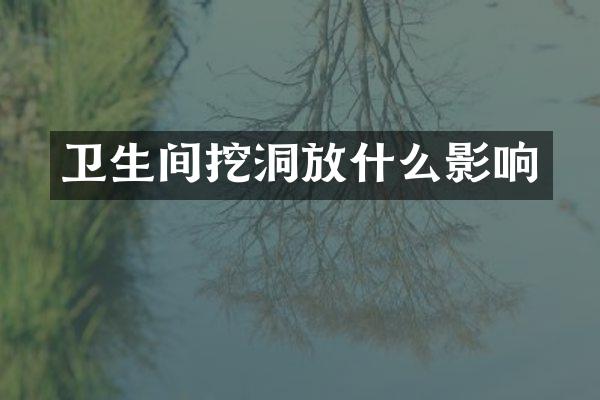 卫生间挖洞放什么影响
