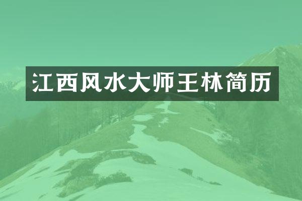 江西风水大师王林简历