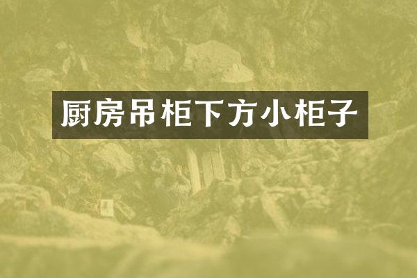 厨房吊柜下方小柜子