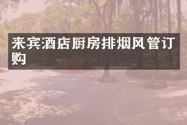 来宾酒店厨房排烟风管订购
