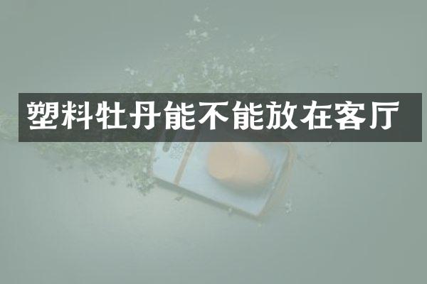 塑料牡丹能不能放在客厅