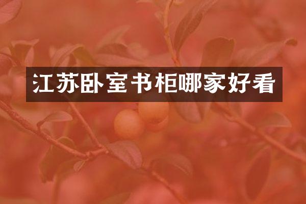 江苏卧室书柜哪家好看