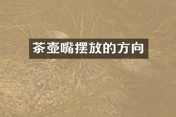 茶壶嘴摆放的方向