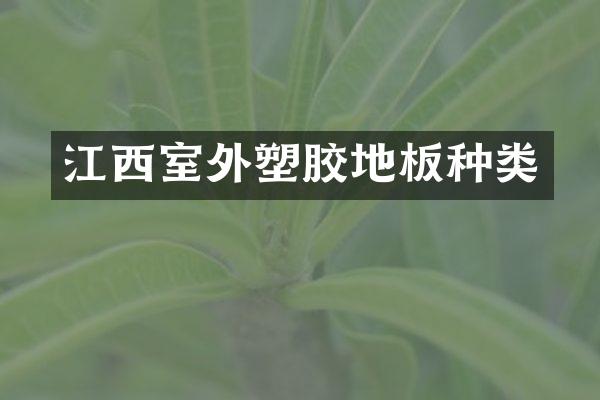 江西室外塑胶地板种类