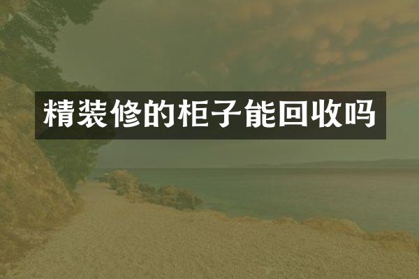 精装修的柜子能回收吗