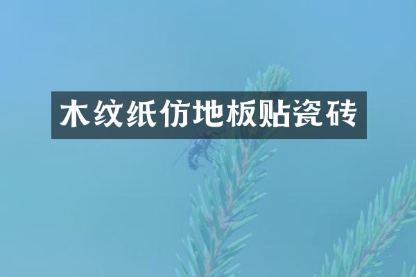 木纹纸仿地板贴瓷砖