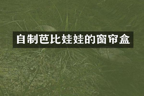 自制芭比娃娃的窗帘盒