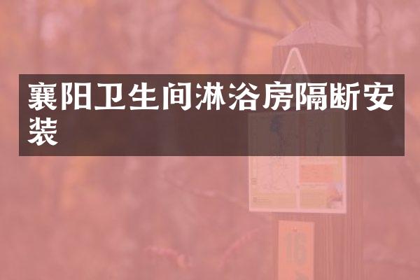 襄阳卫生间淋浴房隔断安装