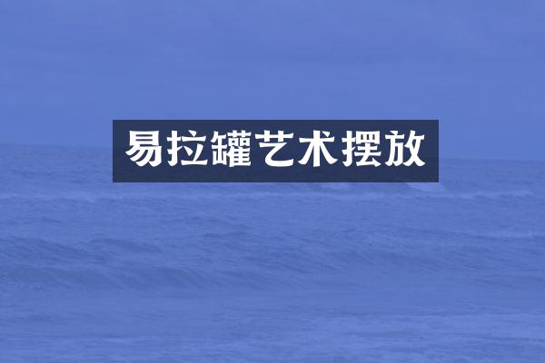 易拉罐艺术摆放