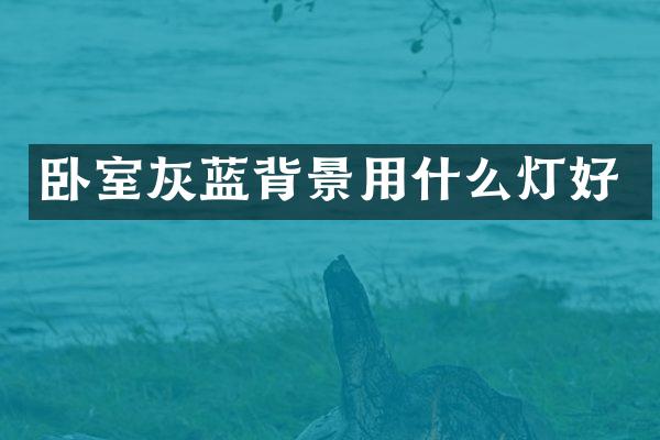 卧室灰蓝背景用什么灯好