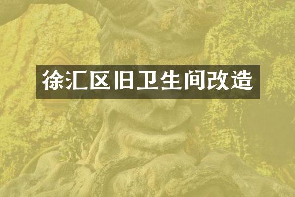 徐汇区旧卫生间改造