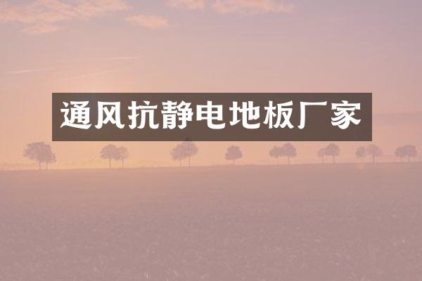 通风抗静电地板厂家