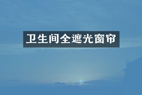 卫生间全遮光窗帘